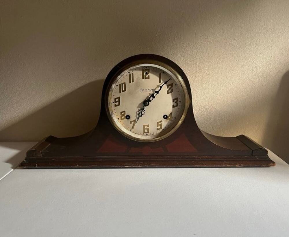 Antique 1935 Ingraham Aurora No. 2 Duplex 8-Day Hermes Chime Mantel Clock Parts